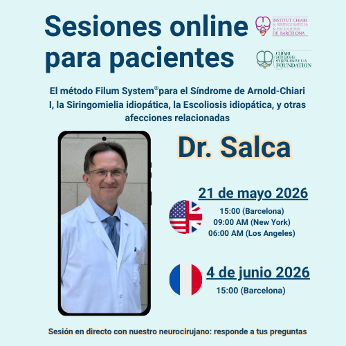 Encuentros online para pacientes con chiari I, siringomielia, escoliosis 2026